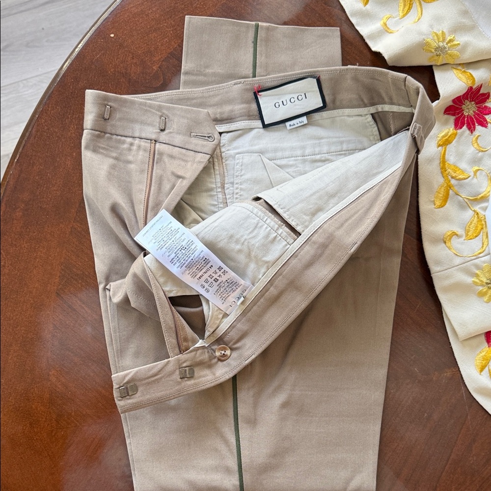 Gucci Men's Beige Chinos